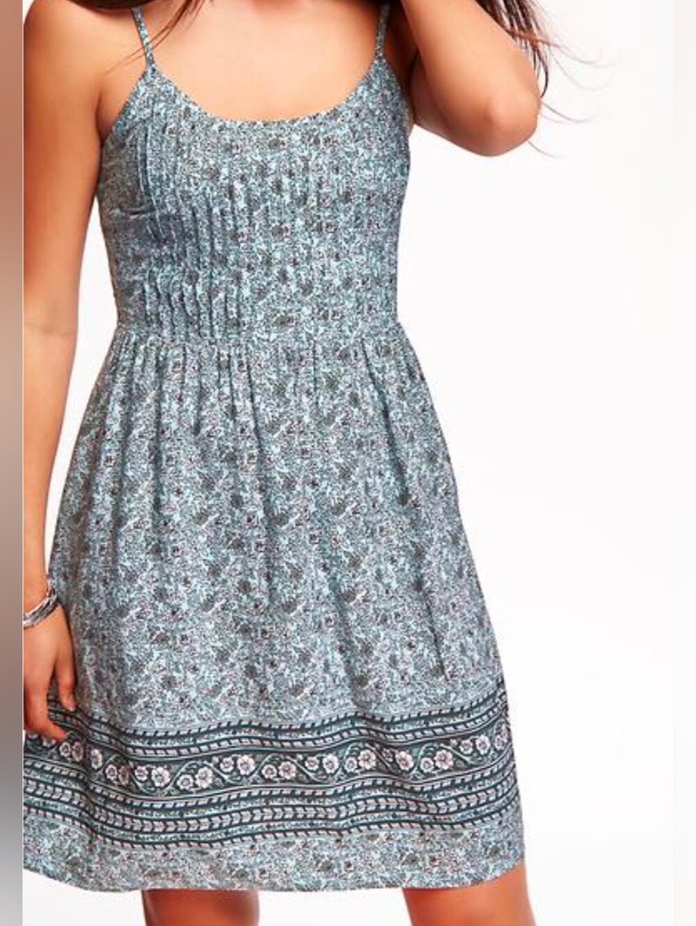 Old Navy Blue Floral Dress. Size M.